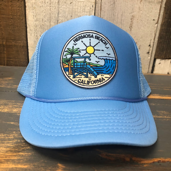 Hermosa Beach SHOREFRONT High Crown Summer Foam Front/Mesh Back - Columbia Blue