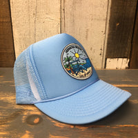 Hermosa Beach SHOREFRONT High Crown Summer Foam Front/Mesh Back - Columbia Blue