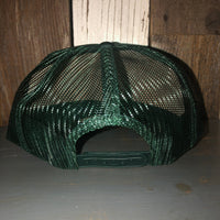 Hermosa Beach MUY HERMOSA High Crown Trucker Hat - Dark Green