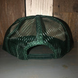 Hermosa Beach LIFEGUARD TOWER High Crown Trucker Hat - Dark Green