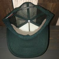 Hermosa Beach OBLIGATORY SUNSET High Crown Trucker Hat - Dark Green