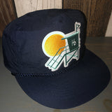 Hermosa Beach LIFEGUARD TOWER 5 Panel High Crown Nylon Baseball Cap - Navy