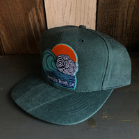 Hermosa Beach TUBULAR 6 Panel Mid Profile Baseball Cap - Dark Green
