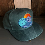 Hermosa Beach TUBULAR 6 Panel Mid Profile Baseball Cap - Dark Green
