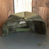 SMOKEY BEAR :: ONLY YOU CAN PREVENT WILDFIRES High Crown Trucker Hat - Olive