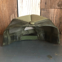 Hermosa Beach THE NEW STYLE High Crown Trucker Hat - Olive