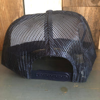 Hermosa Beach MUY HERMOSA High Crown Trucker Hat - Navy