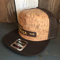 Hermosa Beach HERMOSA AVE Premium Cork Trucker Hat (Brown)