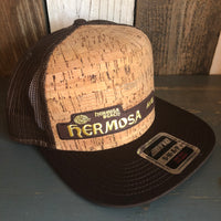 Hermosa Beach HERMOSA AVE Premium Cork Trucker Hat (Brown)