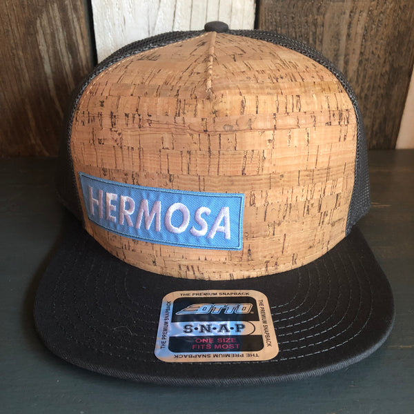 Hermosa Beach SUPREME HERMOSA Premium Cork Trucker Hat (Grey)