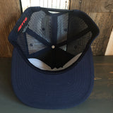 JOSHUA TREE NATIONAL PARK Premium Cork Trucker Hat (Navy Blue)