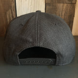 Hermosa Beach SUFING GRIZZLY BEAR 5-Panel Mid Profile Snapback Hat - Heather Black
