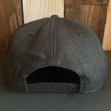 WHERE THE ROAD ENDS - THE ADVENTURE BEGINS 5-Panel Mid Profile Snapback Hat - Heather Black