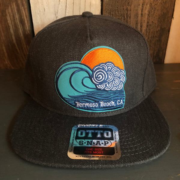 Hermosa Beach TUBULAR 5-Panel Mid Profile Snapback Hat - Heather Black