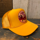 JOSHUA TREE NATIONAL PARK High Crown Trucker Hat - Gold