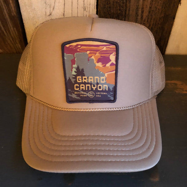 Grand Canyon National Park High Crown Trucker Hat (Khaki)
