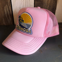 Hermosa Beach FIESTA High Crown Trucker Hat - Pink