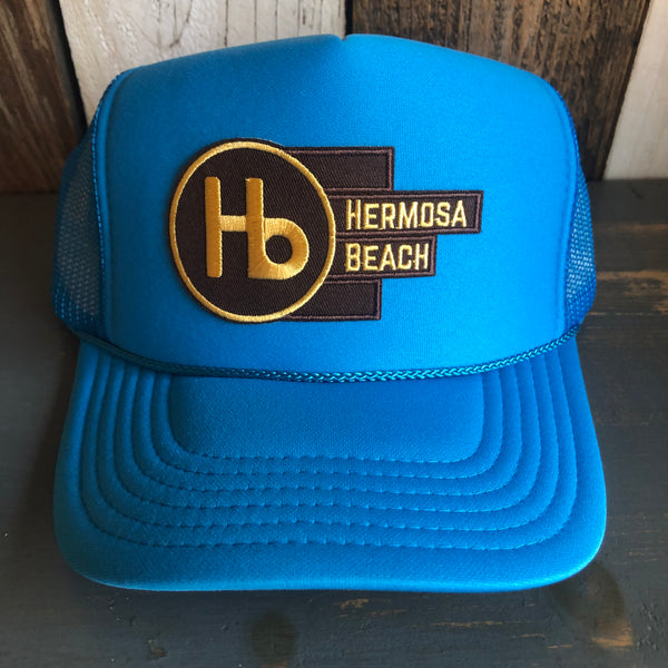 Hermosa Beach THE NEW STYLE Trucker Hat - Neon Blue