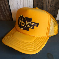Hermosa Beach THE NEW STYLE High Crown Trucker Hat - Gold