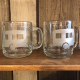 Camper Airstream Etched Glass Mug