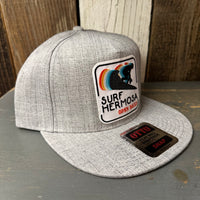 Hermosa Beach SURF HERMOSA :: OPEN DAILY Premium 5-Panel Mid Profile Snapback Hat - Grey