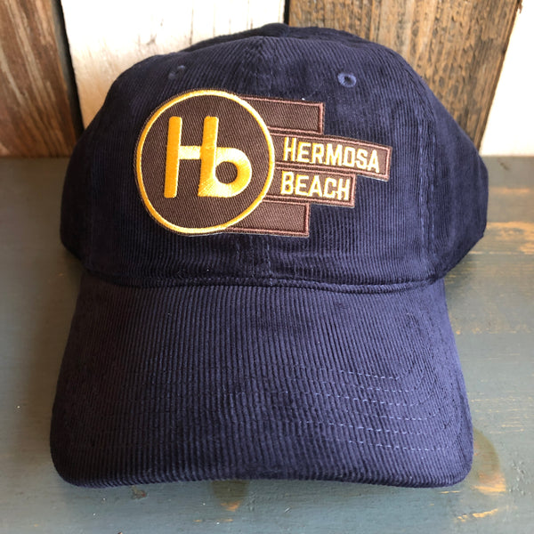 Hermosa Beach THE NEW STYLE 6 Panel Low Profile Corduroy Baseball Cap - Navy