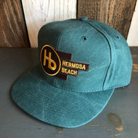 Hermosa Beach THE NEW STYLE 6 Panel Mid Profile Baseball Cap - Dark Green