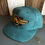 Hermosa Beach THE NEW STYLE 6 Panel Mid Profile Baseball Cap - Dark Green