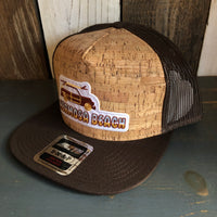 Hermosa Beach WOODIE Premium Cork Trucker Hat (Brown)