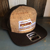 Hermosa Beach WOODIE Premium Cork Trucker Hat (Brown)