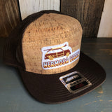 Hermosa Beach WOODIE Premium Cork Trucker Hat (Brown)