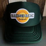 Hermosa Beach HIGH HEAT High Crown Trucker Hat - Dark Green