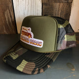 Hermosa Beach WOODIE Trucker Hat - Camouflage/Olive