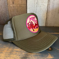JOSHUA TREE NATIONAL PARK High Crown Trucker Hat - Olive