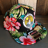 Hermosa Beach SOUTH BAY SURF (Multi Colored Patch) Hawaiian Pattern 6 Panel Mid Profile Snapback Hat - A ‘o ia (Flat Brim)