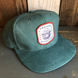 Smokey Bear...Prevent Wildfires - 6 Panel Mid Profile Baseball Cap - Dark Green