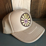 Hermosa Beach SUNBEAMS High Crown Trucker Hat (Khaki)
