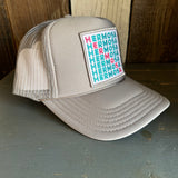 Hermosa Beach OCENA DRIVE High Crown Trucker Hat - Grey (Curved Brim)