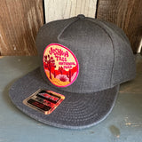 JOSHUA TREE NATIONAL PARK :: 5-Panel Mid Profile Snapback Hat - Heather Black