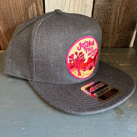 JOSHUA TREE NATIONAL PARK :: 5-Panel Mid Profile Snapback Hat - Heather Black