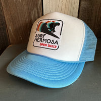 SURF HERMOSA :: OPEN DAILY High Crown Summer Foam Front/Mesh Back - Columbia Blue