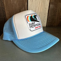 SURF HERMOSA :: OPEN DAILY High Crown Summer Foam Front/Mesh Back - Columbia Blue