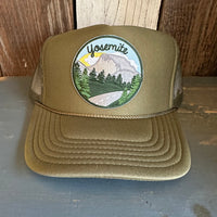 YOSEMITE NATIONAL PARK High Crown Trucker Hat - Olive