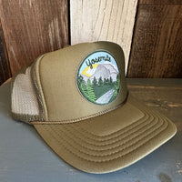 YOSEMITE NATIONAL PARK High Crown Trucker Hat - Olive