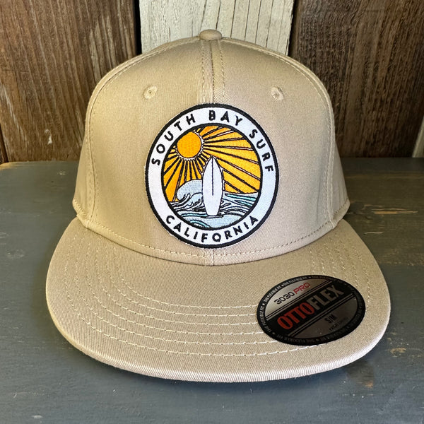 SOUTH BAY SURF (Multi Colored Patch) :: OTTO FLEX 3030 PRO Baseball Hat - Khaki