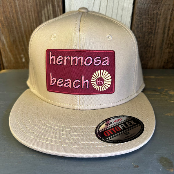 Hermosa Beach WELCOME SIGN :: OTTO FLEX 3030 PRO Baseball Hat - Khaki