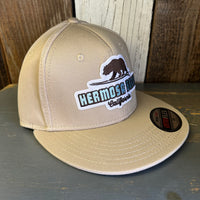 Hermosa Beach SURFING GRIZZLY BEAR :: OTTO FLEX 3030 PRO Baseball Hat - Khaki