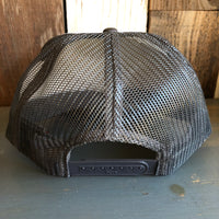 Hermosa Beach LIFEGUARD TOWER Trucker Hat - Charcoal Grey/White/Charcoal Grey