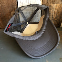 Hermosa Beach LIFEGUARD TOWER Trucker Hat - Charcoal Grey/White/Charcoal Grey