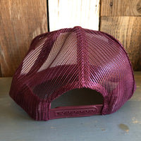 Hermosa Beach SUNBEAMS Trucker Hat - Maroon/White/Maroon